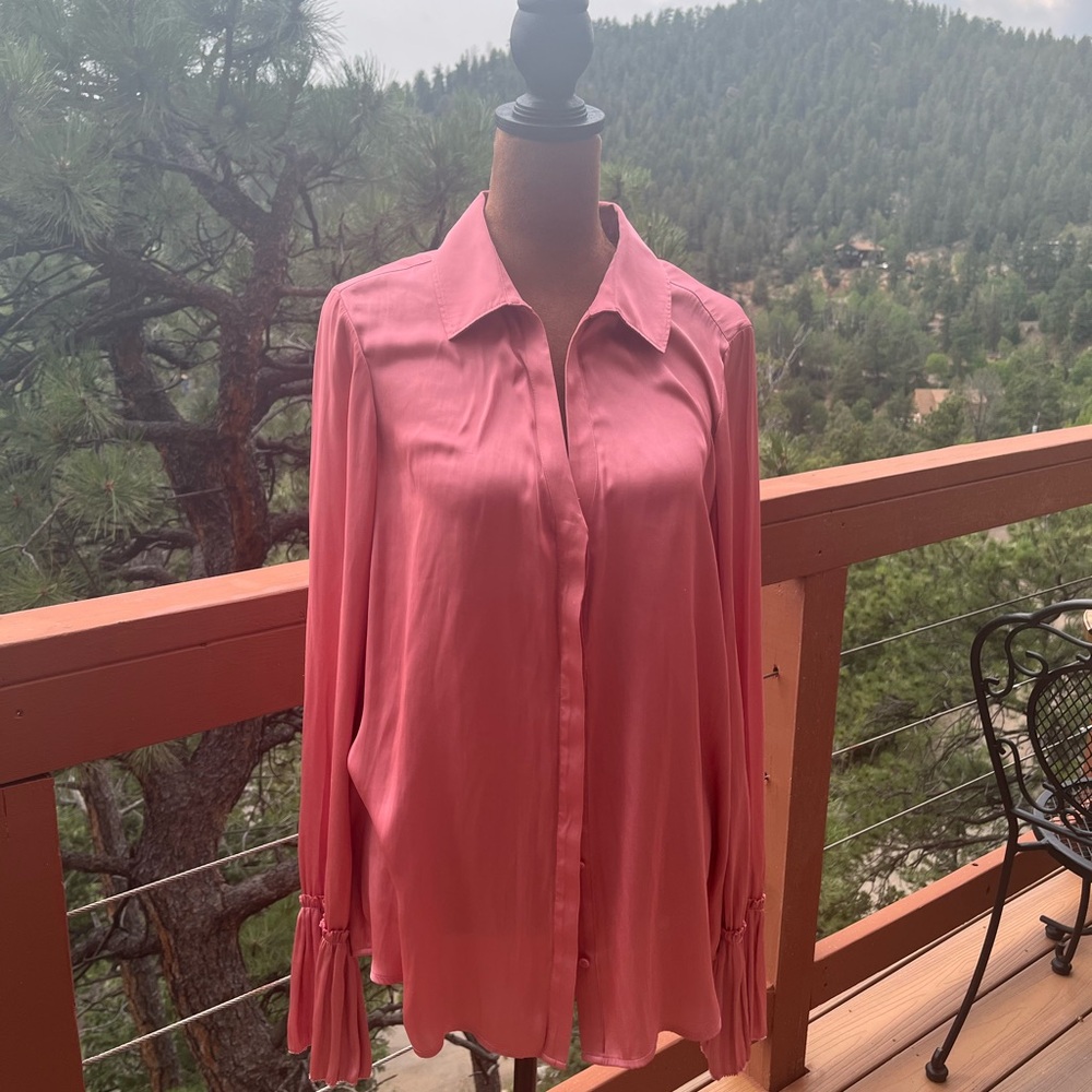 Elegant Paige Coral Women's Blouse